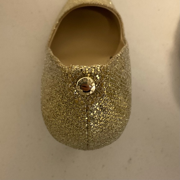 Michael Kors Dorothy Flex Pumps Glitter Gold Sz 6M - Picture 9 of 10